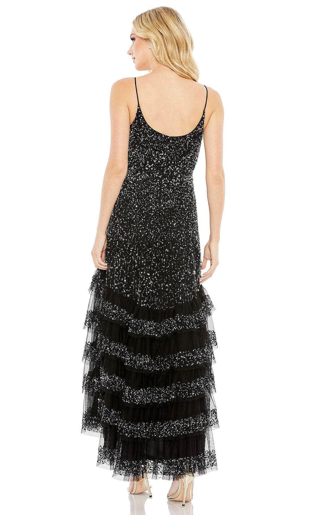 10883 Mac Duggal 10883 - Scoop Allover Sequined Evening Dress – Couture Candy