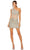 Mac Duggal 10977 - Beaded Sheer Waist Cocktail Dress Special Occasion Dress 0 / Nude