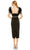 Mac Duggal 11438 - Tea Length Feather Sleeve Dress Special Occasion Dress