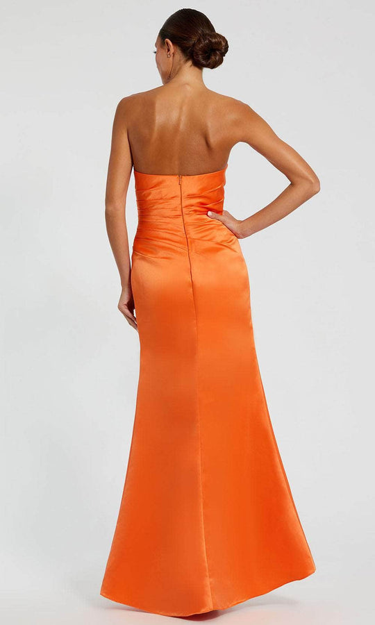 Mac Duggal 11653 - Strapless Satin Gown with Slit