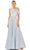 Mac Duggal 11684 - Feather Asymmetrical Prom Gown Special Occasion Dress 2 / Powder Blue