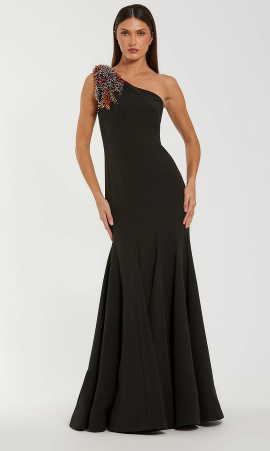 Mac Duggal 11843 - One Shoulder Beaded Applique Gown