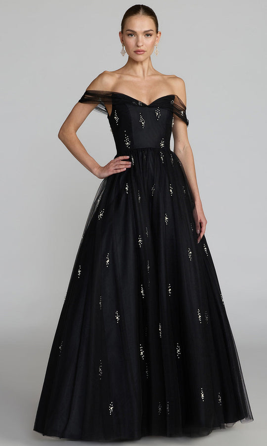 Mac Duggal 13227 - Sweetheart Neck Pearl Embellished Ballgown