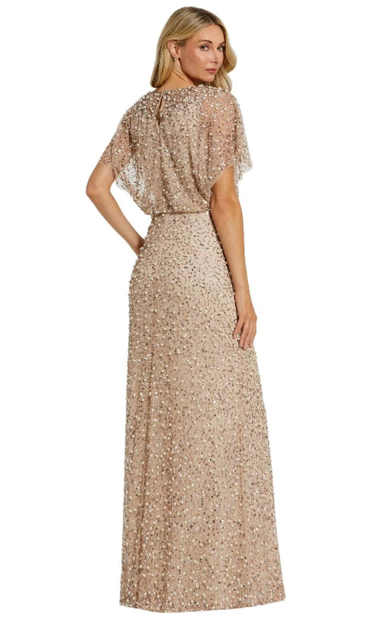 Mac Duggal 14523 - Beaded Mesh Evening Dress