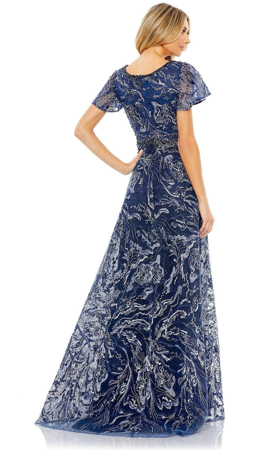 Mac Duggal 20301 - Butterfly Sleeve A-Line Evening Gown