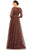 Mac Duggal 20372 - Beaded Lace V-Neck Evening Dress Evening Dresses 16 / Graphite
