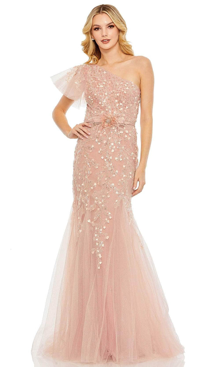 Mac Duggal 20417 - Embellished Mermaid Prom Gown Prom Dresses 2 / Blush