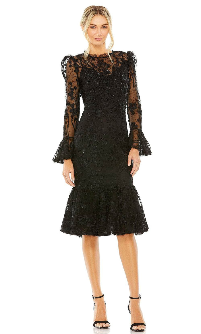 Mac Duggal 20431 - Embellished Trumpet Formal Dress Special Occasion Dress 2 / Black
