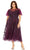 Mac Duggal 20477 - Illusion Jewel Embellished Formal Dress Cocktail Dresses 14 / Plum