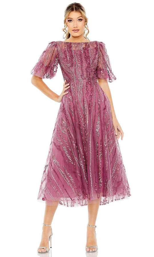 Mac Duggal 20485 - Bateau A-Line Formal Dress