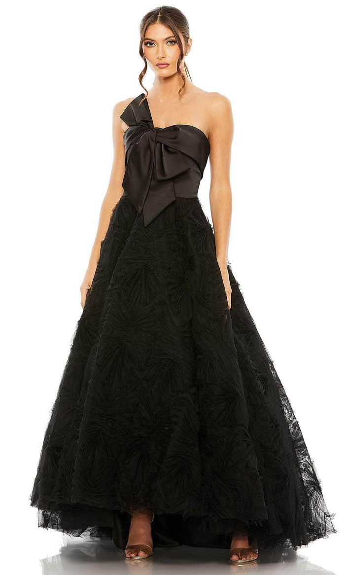 Mac Duggal 20584 - Sweetheart Ruffled Evening Gown Special Occasion Dress 2 / Black