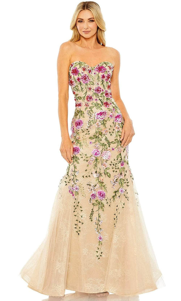Mac Duggal 20652 - Floral Ornate Bustier Gown Couture Candy Mac Duggal 20652 - Floral Ornate Bustier Gown Couture Candy