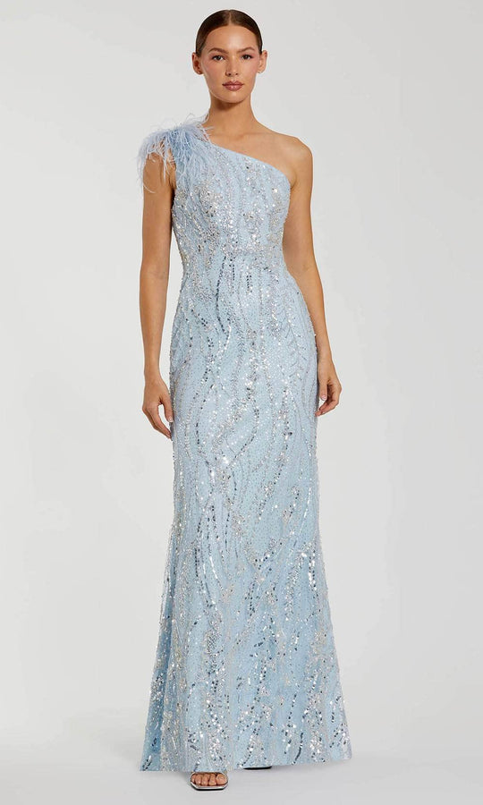 Mac Duggal 20887 - Jeweled One Shoulder Prom Gown