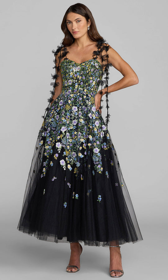 Mac Duggal 21356 - Floral Embellished Layered A-Line Prom Dress