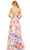 Mac Duggal 2219 - Rhinestone Trim Floral Prom Dress Special Occasion Dress