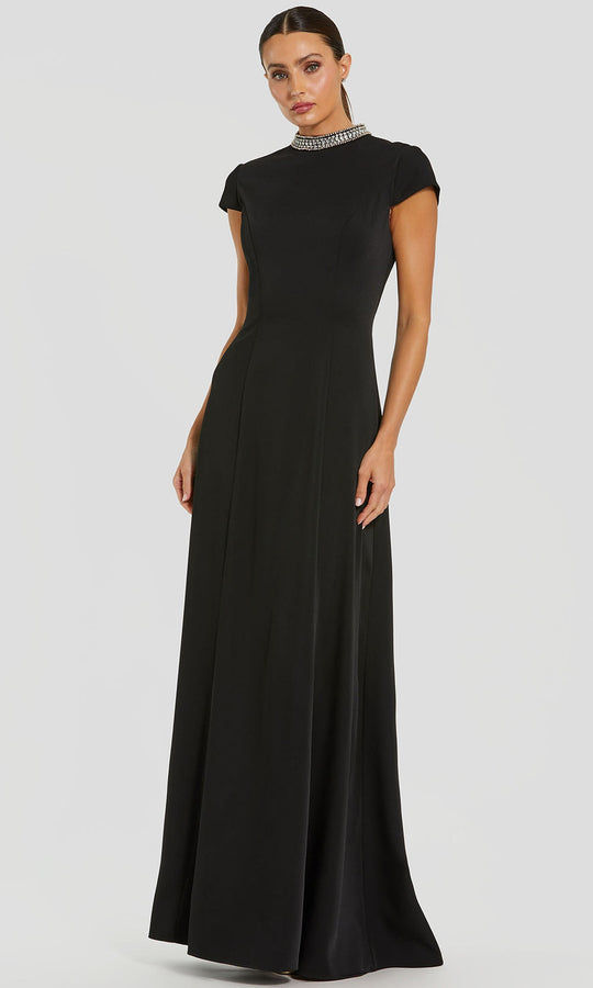 Mac Duggal 27564 - Beaded Collar High Neck Prom Gown