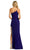 Mac Duggal 44030 - Beaded Trim High Slit Prom Gown Prom Dresses