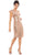 Mac Duggal 49290 - Ruffle Sleeve Sequin Dress Cocktail Dresses 4 / Copper