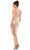 Mac Duggal 49290 - Ruffle Sleeve Sequined Dress Cocktail Dresses