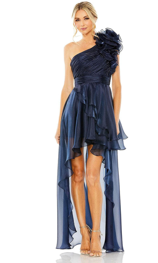 Mac Duggal 49527 - Ruched One-Shoulder Evening Dress