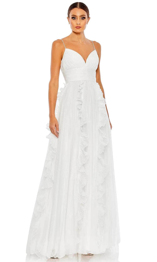 Mac Duggal 49533 - Spaghetti Strap Chiffon Dress