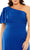 Mac Duggal 49708W - Ruffle One-Sleeve Tea-Length Dress Holiday Dresses