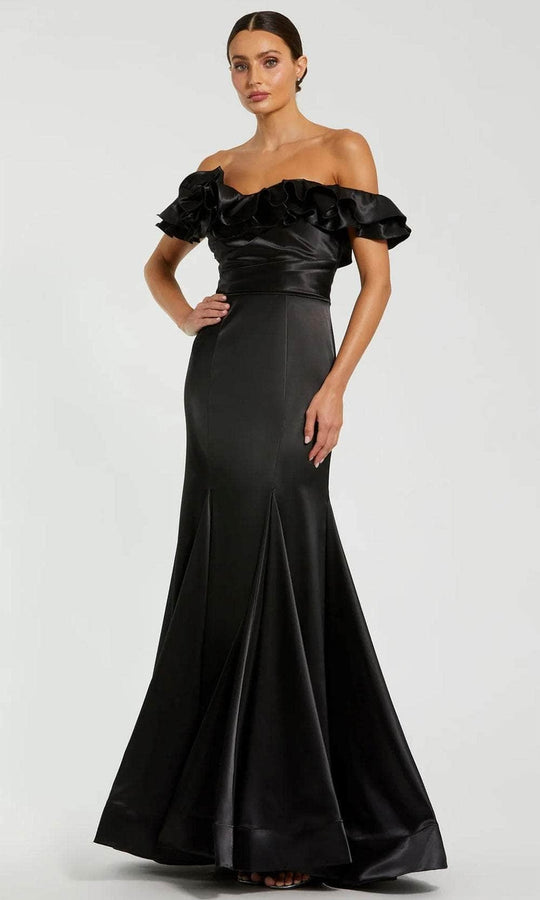 Mac Duggal 49834 - Ruffled Off Shoulder Prom Dress