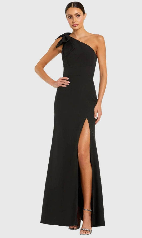 Mac Duggal 49862 - Bow Detail One-Shoulder Prom Gown