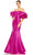 Mac Duggal 50677 - Puff Satin Prom Gown Special Occasion Dress 2 / Fuchsia