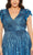 Mac Duggal 5355 - Ruffle Detailed Back Zipper Closure Prom Gown Prom Dresses 14W / Teal