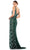 Mac Duggal 5473 - Beaded Evening Gown with Slit Special Occasion Dress