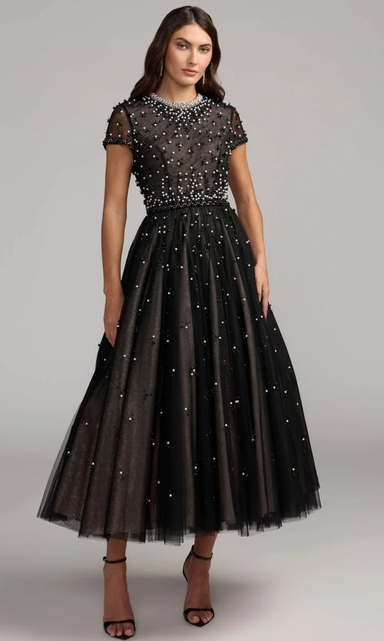 Mac Duggal 56255 - Pearl Beaded Midi Dress