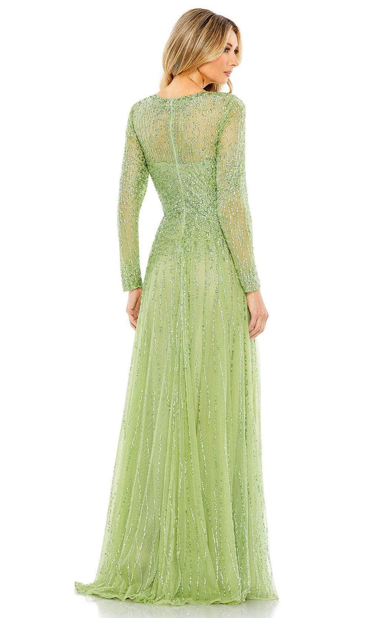 Mac Duggal 5636 - Long Sleeve Sequin Embellished Prom Gown
