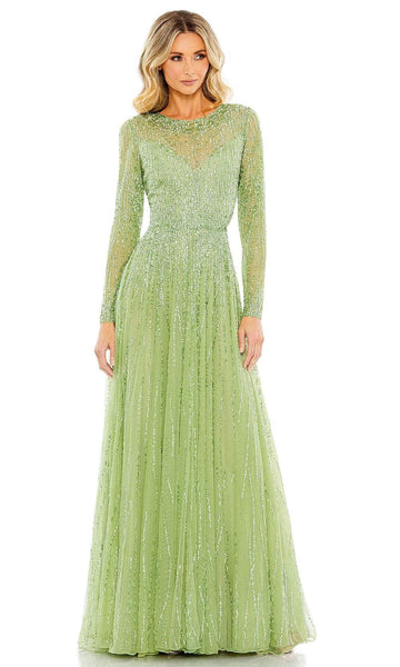 mac duggal long sleeve sequin dress Mac Duggal 5636