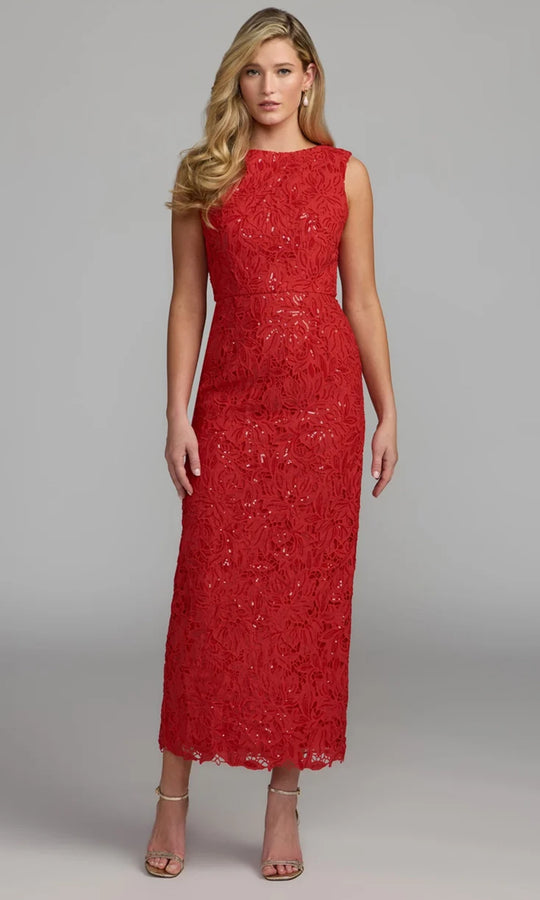 Mac Duggal 56435 - Embroidered Lace Midi Dress