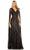 Mac Duggal 5915 - Cape Sleeve Beaded Evening Dress Evening Dresses 6 / Blackberry