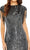 Mac Duggal 5971 - Fringe Detail Cap Sleeve Prom Dress Prom Dresses