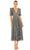 Mac Duggal 5995 - V-Neck A-Line Formal Dress Special Occasion Dress 2 / Pewter