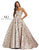 Mac Duggal 67114 - Sweetheart Metallic Detail Evening Dress Special Occasion Dress 8 / Vintage Rose