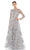 Mac Duggal 67498 - Floral Embroidered Evening Gown Mother of the Bride Dresses 14 / Mist