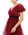 Mac Duggal - 67854 V-Neck Floral Appliqued Dress Cocktail Dresses