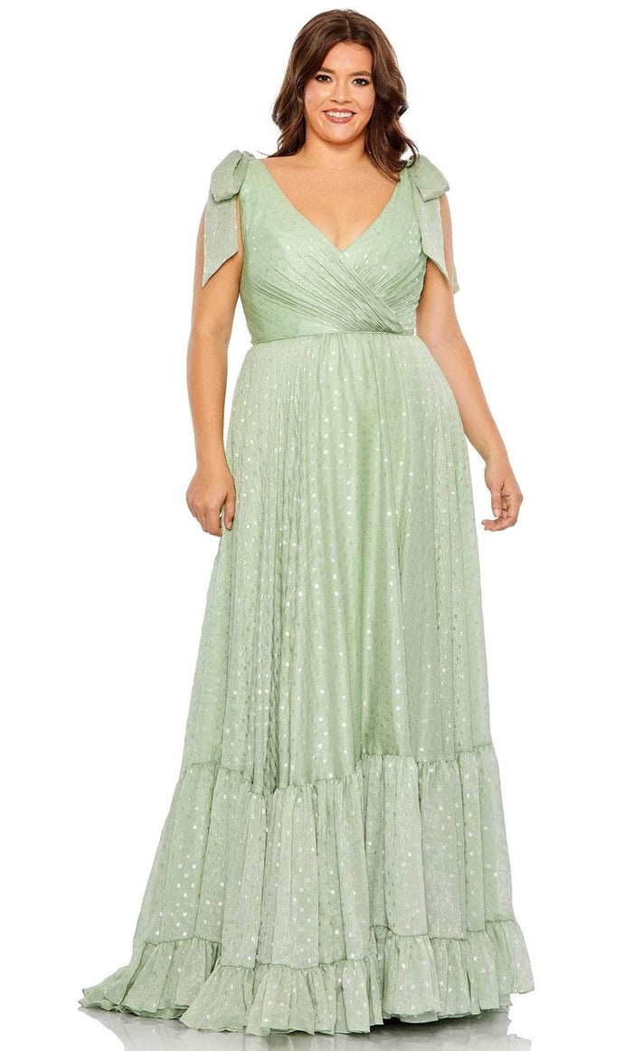 Mac Duggal 68120 - Formal Dress Evening Dresses 14W / Sage