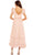 Mac Duggal 68187 - Tiered Metallic Tea Length Dress Holiday Dresses