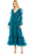 Mac Duggal 68254 - Puff Detailed Chiffon Dress Special Occasion Dress 4 / Teal