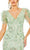 Mac Duggal 68266 - Floral Embellished Puff Sleeves Dress Cocktail Dresses