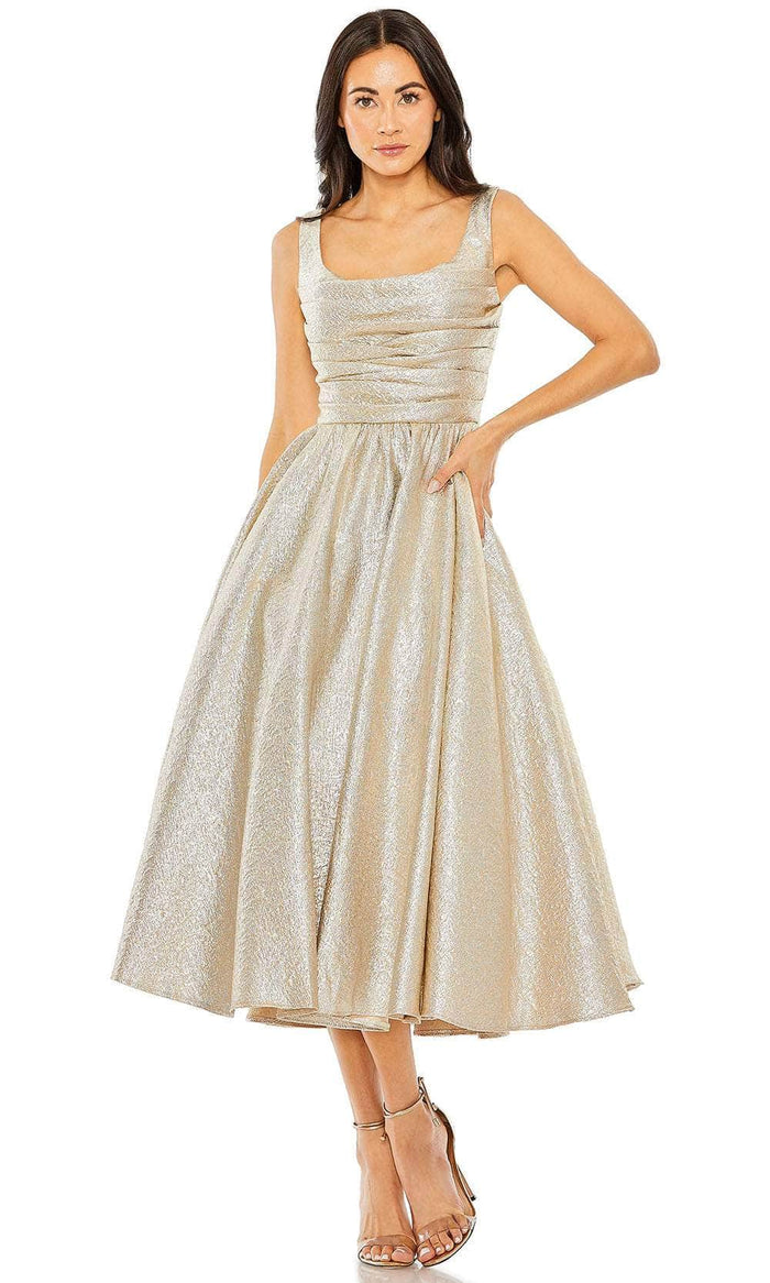 mac duggal prom & homecoming dresses Mac Duggal Floral Embroidered Illusion V-Neck Gown