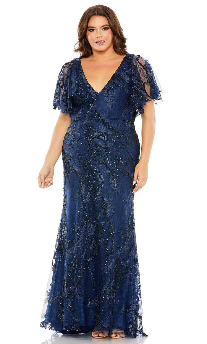white gold evening dress Ellie Wilde Beaded Long White Formal Dress EW35078 White/Gold / 00