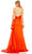 Mac Duggal 68444 - Crisscross Satin Halter Long Dress Prom Dresses