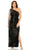 Mac Duggal 68539 - Fully Sequined Asymmetric Prom Dress Special Occasion Dress 14W / Black