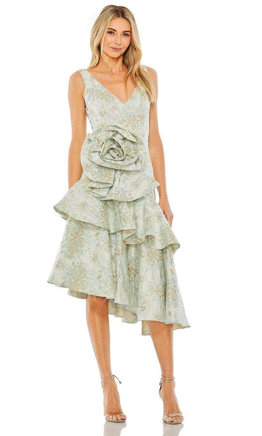 Mac Duggal 68613 - Floral Brocade High-Low Dress